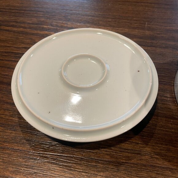 Vtg Dansk Denmark Brown Mist 9" Round Covered Casserole Dish Cream Speckled - Picture 5 of 13